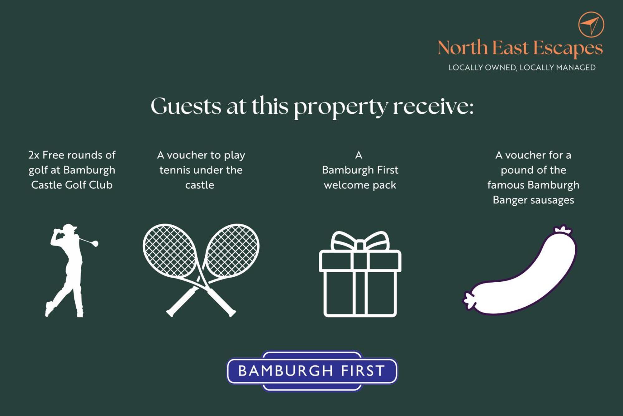 Babbling Burn Cottage - North East Escapes Bamburgh Εξωτερικό φωτογραφία